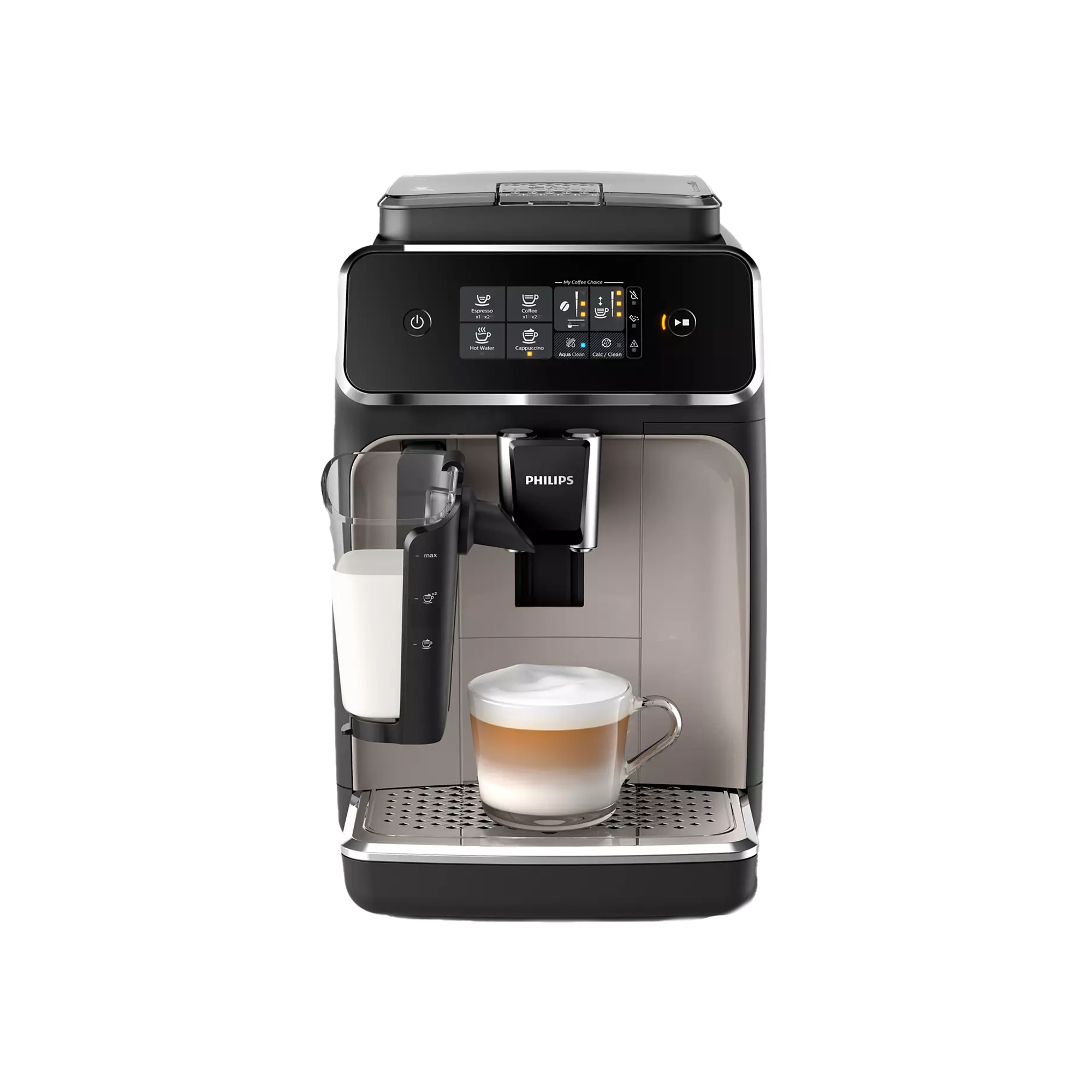 Philips LatteGo Series 2200 Fully Automatic Coffee Machine - Zinc Brown